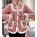 girl Plus Size Women's Year Chinese Winter New National Style Slimming Northeast Floral Cotton Jacket Women_ecoleips.com