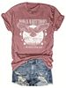 Women's Short Sleeved Wing Tops Summer Cartoon Print Round Neck Loose Short Sleeved T Shirt Tops_ecoleips.com