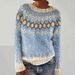 New European And American Style Sweater For Women Wish Hot Sale Round Neck Color Block Loose Fashion Pullover_ecoleips.com