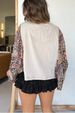 K New Printed Round Neck Loose Casual Bat Sleeve Top For Women_ecoleips.com