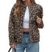 "Leopard Print Bomber Jacket – Oversized Polyester Coat (Brown) | Vintage Streetwear For Bold Souls"_ecoleips.com