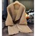 Women's Clothing Large Lapel Mid Length Pleated Windbreaker Temperament Commuting Loose Buttonless Cardigan Jacket Women's Spring New Style_ecoleips.com