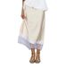 Women's Clothing Patchwork Lace Trim Midi Skirt For Women Satin Fabric Summer New Fashion_ecoleips.com