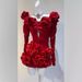 2025 Summer New Elegant Socialite Style Exquisite Midi With 3D Rose Flower Design Slimming Short Skirt_ecoleips.com