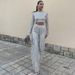 Women's Clothing Sequined Tassel Wide Leg Pants Party Dress Suit_ecoleips.com