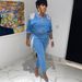 Spring And Autumn Fashion Women's V-Neck Tassel Elastic Elegant Two-Piece Set_ecoleips.com