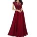 Women's Clothing Chiffon Dress New Fashion Dress Temperament Elegant Lace Long Skirt_ecoleips.com