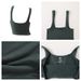 Square Neck Crop Top Women Seamless Underwear Top Solid Color Off Shoulder Cami Sexy Lingerie Sleeveless Tank Top Camisole_ecoleips.com