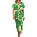 Ins Women's Printed Collar Short-Sleeved High-Waisted Long-Sleeved Shirt Dress_ecoleips.com