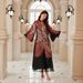 Modest Abaya Dress Women's High-End Fashion Loose Jacquard Long Skirt Middle Eastern Style Muslim Clothing Quality Polyester_ecoleips.com