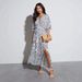 2025 Foreign Trade Women's Fashion European And American Cross-Border Spring Summer Printed Long Short Sleeve_ecoleips.com
