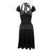 AD002 European American Cross-border New Sexy Fashion Slim-fit Printed Patchwork Halter Top And Versatile Skirt 2-piece_ecoleips.com