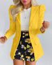 Women's Long Sleeve Blazers Streetwear Flower_ecoleips.com