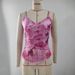Women's Clothing Niche Retro Print Contrast Color Sexy Mesh Splicing Sexy Hot Girl Slim Camisole Vest_ecoleips.com