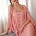 Ba7064 Coral Powder Shoulder-Open Dress For Spring/Summer Parties Hand-Sewn With Diamonds And Wide Skirt Design_ecoleips.com