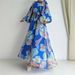Women's Clothing Ladies Middle Eastern Muslim Chiffon Flower Belt Long Fashionable And Elegant Dress_ecoleips.com