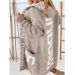 Unisex Hooded Letter Knit Cardigan | Winter Long Sleeve Oversized Sweater Coat (V-Neck, Distressed Print) – Soft Polyester, Machine Washable, S-XXL_ecoleips.com