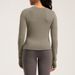 Women's Clothing Round Neck Yoga Wear Pilates Fitness Long Sleeved Top T Shirt_ecoleips.com