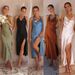Sleeveless sexy slim long skirt for women with slit backless dress_ecoleips.com