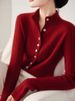 Women's Clothing High End New Year Red Sweater For Women Autumn And Winter New Style Atmosphere Super Good Looking Lazy Inner Wear Knitted Top_ecoleips.com