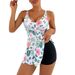 Women's Clothing Swimsuit Printed Skirt Boxer Swimsuit Women's Beach Swimsuit_ecoleips.com