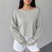 AD679 Cross-border Large Round-neck Sweatshirt, American Street Style, Long-sleeved Loose Pullover, Can Be Worn With One_ecoleips.com