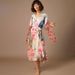 Women's Peacock Print Sun Cover-Up Kimono – Lightweight Beach Shirt, Bikini Cover, Swimwear Wrap, Loose Fit Summer Cardigan_ecoleips.com