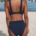 Push-Up Bikini Set – High Waist Triangle Top & Brazilian Cut Bottoms | Quick-Dry Nylon Blend, Tummy Control & Adjustable Straps_ecoleips.com