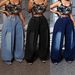 Retro Washed Blue Wide Leg Jeans High Waisted Elastic Plus Size Lantern Jeans Style Design Pleated_ecoleips.com