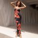 Sexy Women Spaghetti Strap Beach Dress Sleeveless Floral Print Elegant Slimming Long Summer Vacation Maxi Dress_ecoleips.com