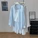 Women's Textured Thin Sunscreen Shirt Loose Fit Casual Long Sleeved Top Versatile Sweet Niche Style_ecoleips.com