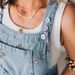 K New Retro Personalized Printed Jumpsuit, Fashionable Floral Denim Shorts_ecoleips.com