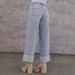 Women's Relaxed Fit Mid-Rise Straight Leg Washed Denim Jeans For Casual Streetwear (Light Blue, Dark Blue) - S/M/L/XL_ecoleips.com
