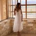 Women's Lace Embroidered Hollow Out Slim Fit Belted Halter Maxi Dress – Elegant Summer Party Gown 2026_ecoleips.com