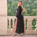 European And American Sexy Long Sleeve For Women Spring Summer New Elegant High Slit Socialite Light Evening Dress_ecoleips.com