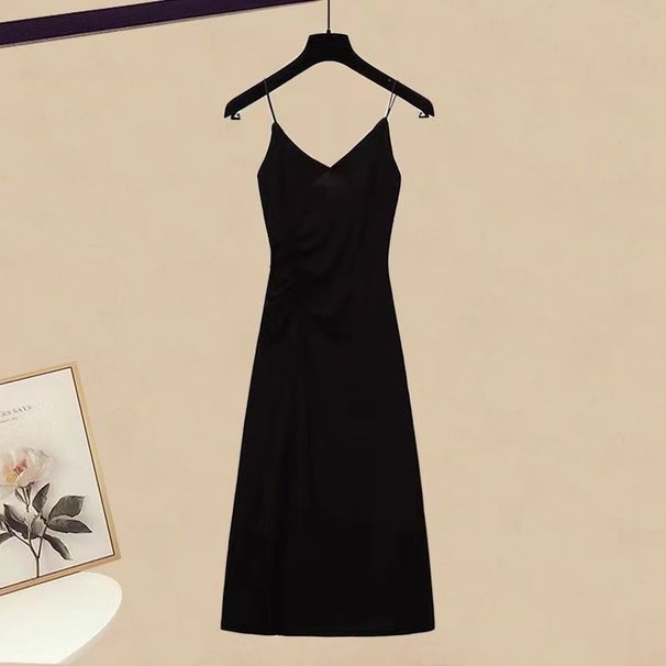 Women's Clothing Luxury Outfit For Women New Fat Girl Cover Meat And Show Thin Shirt Suspender Skirt Two Piece Suit_ecoleips.com