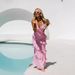 Women's Clothing Fashion Sexy Solid Color Pullover Sleeveless Lace Up Halter Neck Backless Dress Long Dress Female_ecoleips.com