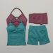 2 Pieces Sports Set Women Backless Halter Tops Fitness Tank Top High Waist Seamless High Stretch Shorts Gym Workout Sets_ecoleips.com