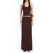 Summer Knitwear Set Halter Neck Camisole Top And Ribbed Knit Long Skirt Style Spring Summer New Arrival_ecoleips.com