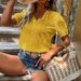 Summer Solid Color Short-Sleeved Openwork Shirt_ecoleips.com