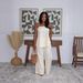 Women's Summer Casual Linen Pant Set Plus Size With Slit And Suspender American Style Cross Border Top And Pants Outfit_ecoleips.com