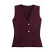 Women's Clothing Knitted Vest Fashion Casual New Women's Tops_ecoleips.com
