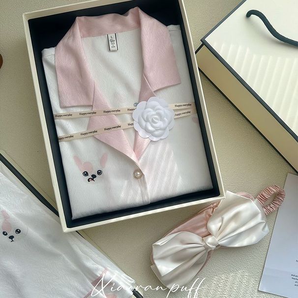 Carefully Selected French-style Ice Silk Pajamas Women, Spring And Autumn Long-sleeved New Thin Ins Girly Style Home Set_ecoleips.com