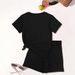 Women's Clothing Casual Summer Print Shorts Set Loose Fit With Short Sleeves Comfortable Lounge Wear_ecoleips.com