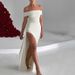 Women's Sexy Strapless Backless High Slit Bodycon Maxi Dress – Y2K Club Summer Gown_ecoleips.com