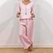 Women's Clothing Casual V Neck Pullover Half Sleeve Plus Pants Multicolor Women's Two Piece Suit_ecoleips.com