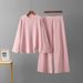 Korean Style Women's Sweater Set Loose Comfortable Knitwear Casual Wide Leg Pants Fashionable Two Piece Autumn Winter Outfit_ecoleips.com