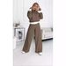 A013 Cross-Border European And American Women's Fashion 2024 Autumn Winter New Style Patchwork Hot-Selling Hooded_ecoleips.com