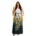 Modest Abaya Dress Elegant Embroidered Abaya Dress – Stylish Long Sleeve Muslim Dress With Rhinestone Details & Floral Print_ecoleips.com