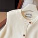 French Style White Layered Cardigan Sweater For Women Early Autumn Slimming Loose Versatile Knitted Vest Sleeveless Top_ecoleips.com